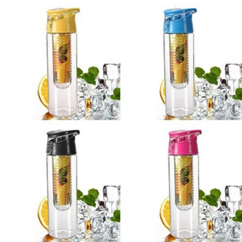 60% kuum müük Kaasaskantav matkasport Sidrunimahla Puuvilja Tõmbeinfusioon Veepudel 800 ml Jalgrattavarustus