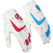 Laste golfikindad 1 paar PU nahast libisemisvastane spordikinnas valge sinine punane armas disain poistele tüdrukutele teismeeas uus hingav