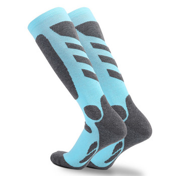 Чорапи за зимни спортове Ски Мъже Жени Термо ски дълъг чорап с тръба Планинарство Топли MTB Колоездене Чорапи Спортни чорапи на открито