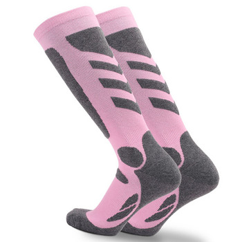 Чорапи за зимни спортове Ски Мъже Жени Термо ски дълъг чорап с тръба Планинарство Топли MTB Колоездене Чорапи Спортни чорапи на открито