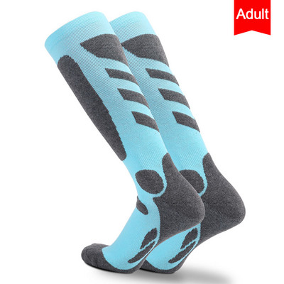 Șosete de schi pentru sporturi de iarnă, bărbați, femei, Șosete cu tub lung, pentru schi, pentru alpinism, căldură, MTB, șosete pentru ciclism, șosete pentru sport în aer liber