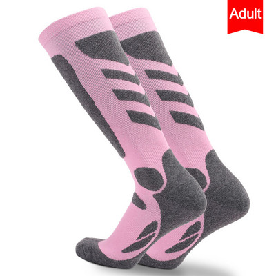 Șosete de schi pentru sporturi de iarnă, bărbați, femei, Șosete cu tub lung, pentru schi, pentru alpinism, căldură, MTB, șosete pentru ciclism, șosete pentru sport în aer liber