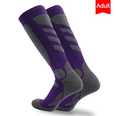 Șosete de schi pentru sporturi de iarnă, bărbați, femei, Șosete cu tub lung, pentru schi, pentru alpinism, căldură, MTB, șosete pentru ciclism, șosete pentru sport în aer liber