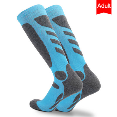 Șosete de schi pentru sporturi de iarnă, bărbați, femei, Șosete cu tub lung, pentru schi, pentru alpinism, căldură, MTB, șosete pentru ciclism, șosete pentru sport în aer liber