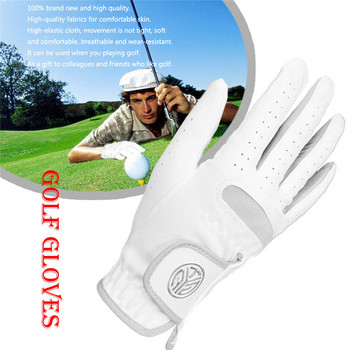 1 PC Γάντια γκολφ Αριστερό δεξί ανδρικό μαλακό ύφασμα εξαιρετικά ινών που αναπνέει ανθεκτικά στη φθορά Γάντια γκολφ Αθλητικά γάντια