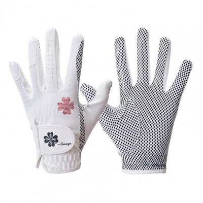 1 pora silikoninių moteriškų golfo pirštinių didelio elastingumo, kvėpuojančių, neslystančių ir suspaudimo pratimų golfo pirštinių golfo reikmenys