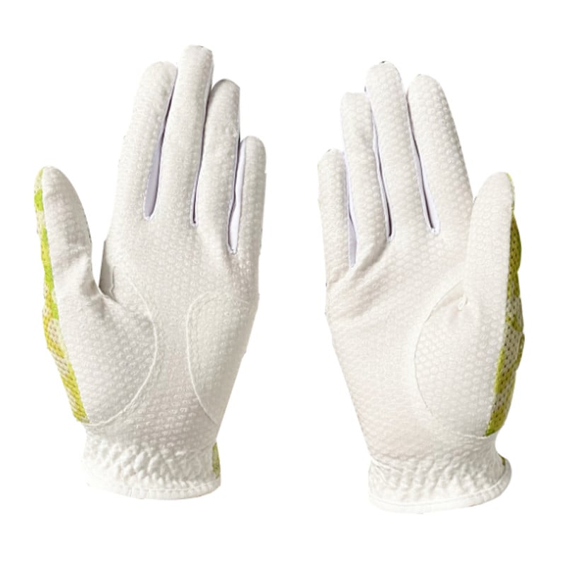 JANDIRO Ljetne ženske rukavice za golf ručno uvezene mrežaste prozračne neklizajuće silikonske tiskane trake elastične perive