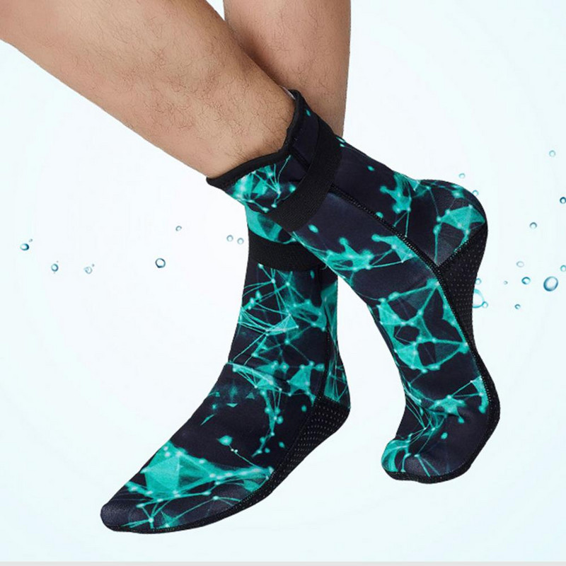 Αντιολισθητικές κάλτσες κολύμβησης Νεοπρένιο αδιάβροχες κάλτσες κατάδυσης για υπαίθρια θαλάσσια σπορ Καμουφλάζ Κάλτσες μπιτς βόλεϊ για πεζοπορία