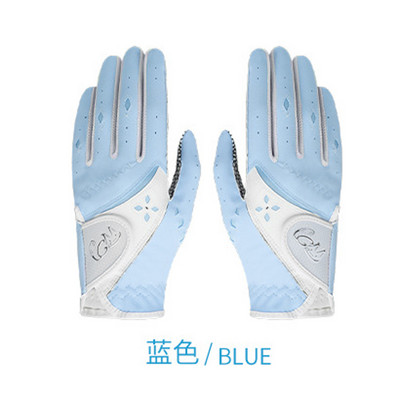 Täiesti uued golfikindad naiste võredele 4 värvi kollane punane sinine roosa PU nahast kangast libisemisvastane disain profisport