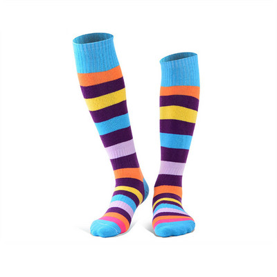 GOBYGO Slidinėjimo Kojinės Berniukai Merginos Lauko Sportas Pastorintos Kilpinės Kojinės Ilgos Dryžuotos Vaikų Riedučių kojinės