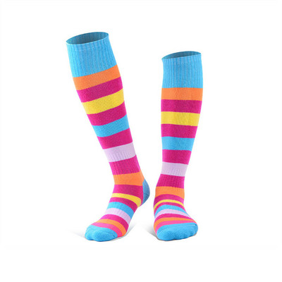 GOBYGO Slidinėjimo Kojinės Berniukai Merginos Lauko Sportas Pastorintos Kilpinės Kojinės Ilgos Dryžuotos Vaikų Riedučių kojinės