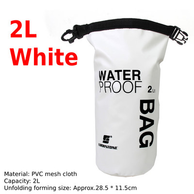 2/5/10L veekindel kuivkott kott Ujumine Rafting Süsta Jõgimatkamine Ujumine Purjetamine Kanuu Paadiga Veekott