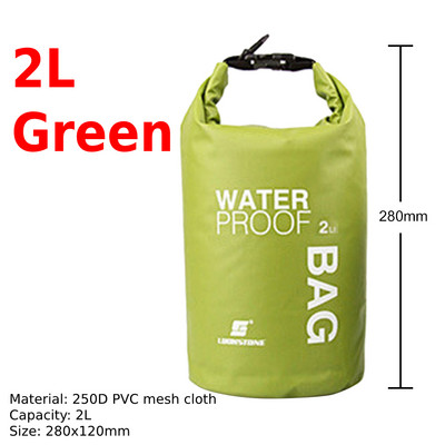 2/5/10L veekindel kuivkott kott Ujumine Rafting Süsta Jõgimatkamine Ujumine Purjetamine Kanuu Paadiga Veekott