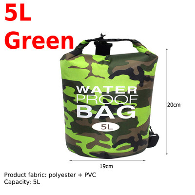 2/5/10L veekindel kuivkott kott Ujumine Rafting Süsta Jõgimatkamine Ujumine Purjetamine Kanuu Paadiga Veekott