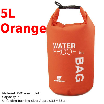 2/5/10L veekindel kuivkott kott Ujumine Rafting Süsta Jõgimatkamine Ujumine Purjetamine Kanuu Paadiga Veekott