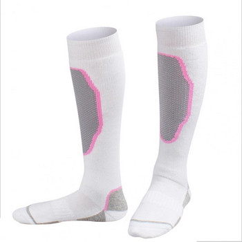 1 чифт чорапи Дамски чорапи против плъзгане на открито Каране на ски Сноуборд Удебелени топли чорапи за футбол Спортни чорапи за колоездене