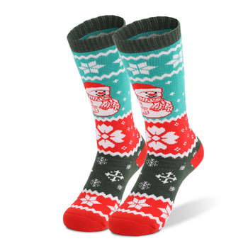 KoKossi Детски ски чорапи Дебело хавлиено дъно Меки удобни абсорбиращи потта Зимни топли чорапи за спорт на открито Туристически чорапи