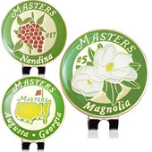 Golfipallimärk magnetilise golfikübara klambriga USA kaart Valge lilleline golfimarker Treeningabi poistele Tüdrukutele Lastele Golfimängija kingitus