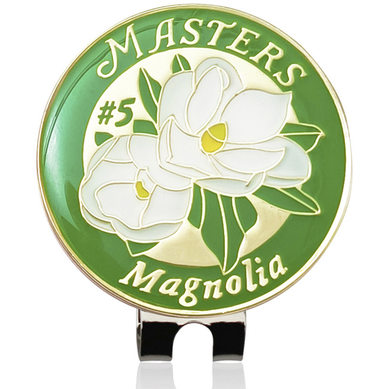 Golfipallimärk magnetilise golfikübara klambriga USA kaart Valge lilleline golfimarker Treeningabi poistele Tüdrukutele Lastele Golfimängija kingitus
