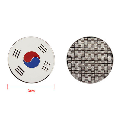 Golfipalli marker sulamist mitmevärviline kolju näo magnet golfikübara klamber, neljaleheline ristik, golfitarvikud