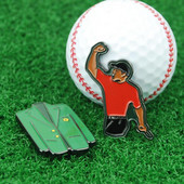 Golf Ball Mark Alloy Multicolor Tiger Green Jacket Marker Woods Mark Golf Ball Position Green Golf Hat Clip Golf kiegészítők