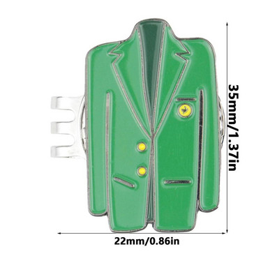 Golf Ball Mark Alloy Multicolor Tiger Green Jacket Marker Woods Mark Golf Ball Position Green Golf Hat Clip Golf kiegészítők