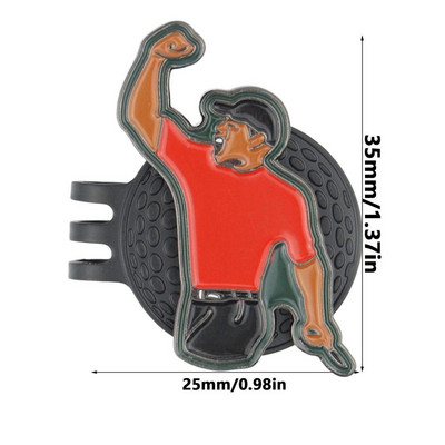 Golf Ball Mark Alloy Multicolor Tiger Green Jacket Marker Woods Mark Golf Ball Position Green Golf Hat Clip Golf kiegészítők