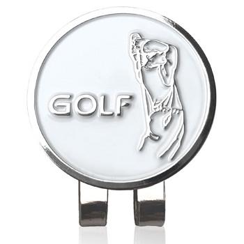 1бр Маркери за топка за голф Хуманоиден модел GOLF с магнитни щипки за шапки Комплекти，Подарък за мъже Жени Голфъри，За голф спорт на закрито
