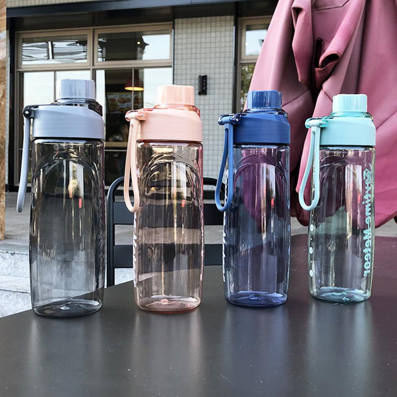 680 ml sportinio vandens butelio plastikinis nešiojamas geriamasis puodelis nešiojamasis purtyklės puodelis lauko kelionių vandens butelis sporto salė, nepralaidus nukritimui
