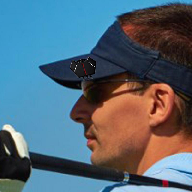 Golfikübara klambriga pallimarker Magnetiga pallimarkeri mütsiklambriga reisimiseks Mangaan terasest rauast väike mugav kaasaskantav magnet