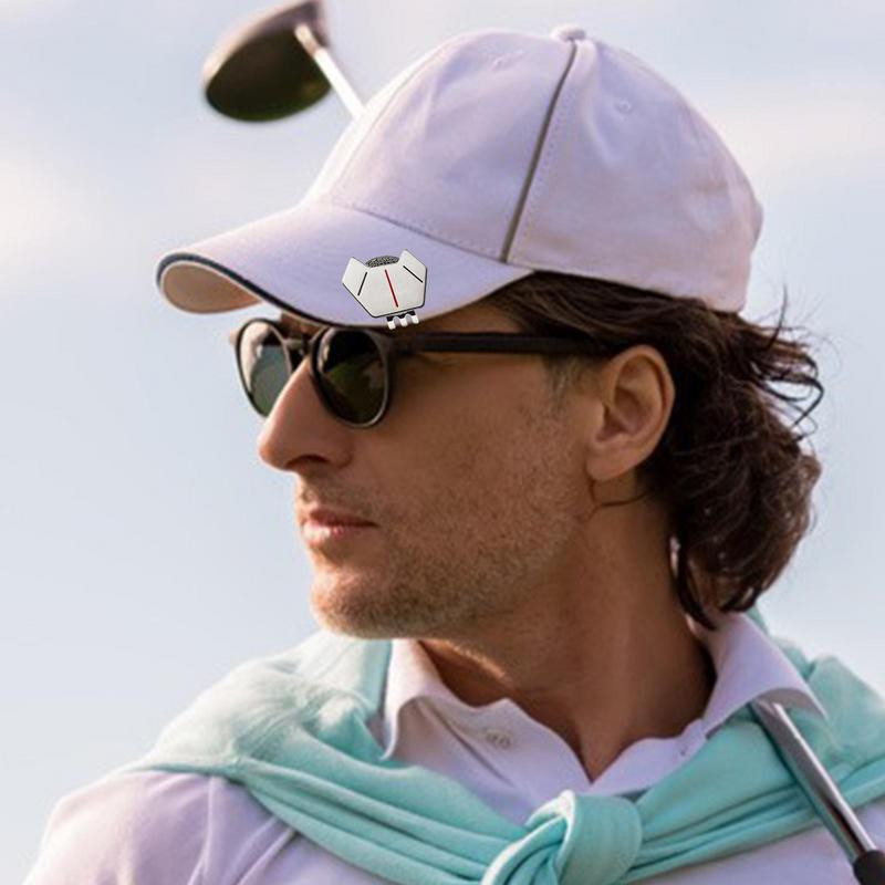 Golfikübara klambriga pallimarker Magnetiga pallimarkeri mütsiklambriga reisimiseks Mangaan terasest rauast väike mugav kaasaskantav magnet
