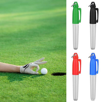 Επαγγελματικό στυλό μαρκαδόρων με επένδυση μπάλας του γκολφ με κρεμασμένο γάντζο Σχέδιο ευθυγράμμισης σημάδια στένσιλ σήμανσης Εργαλείο μαρκαδόρων γραμμής μπάλας του γκολφ