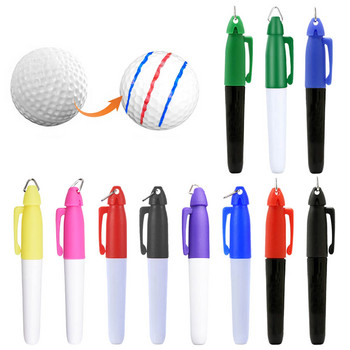 Професионални маркери за топка за голф Маркери Химикалка с кука за закачане Маркери за подравняване на чертежи Преносим инструмент за спорт на открито за подарък за голфър