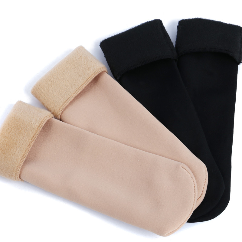 1 pereche de șosete sport femei toamnă iarnă șosete catifea îngroșate șosete ocazionale solide pentru zăpadă ține cald șosete de dormit