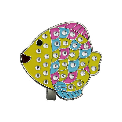 1 tk golfipallimarkeri kristall naistele tüdrukutelt Golfimängija kingitus magnetilise mütsiklambriga Premium Gifts Bling Mark GOG