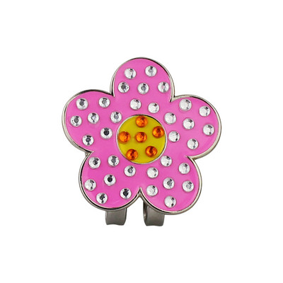 1 tk golfipallimarkeri kristall naistele tüdrukutelt Golfimängija kingitus magnetilise mütsiklambriga Premium Gifts Bling Mark GOG