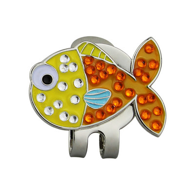 1 tk golfipallimarkeri kristall naistele tüdrukutelt Golfimängija kingitus magnetilise mütsiklambriga Premium Gifts Bling Mark GOG