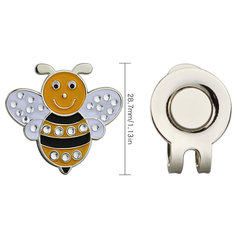1 tk golfipallimarkeri kristall naistele tüdrukutelt Golfimängija kingitus magnetilise mütsiklambriga Premium Gifts Bling Mark GOG