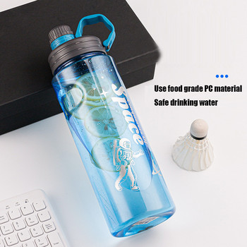 Пластмасова чаша за вода Фитнес на открито Спортна бутилка с голям капацитет 1000-3000 мл Голяма пространствена чаша Къмпинг Фитнес Спортен велосипед Бутилка за вода