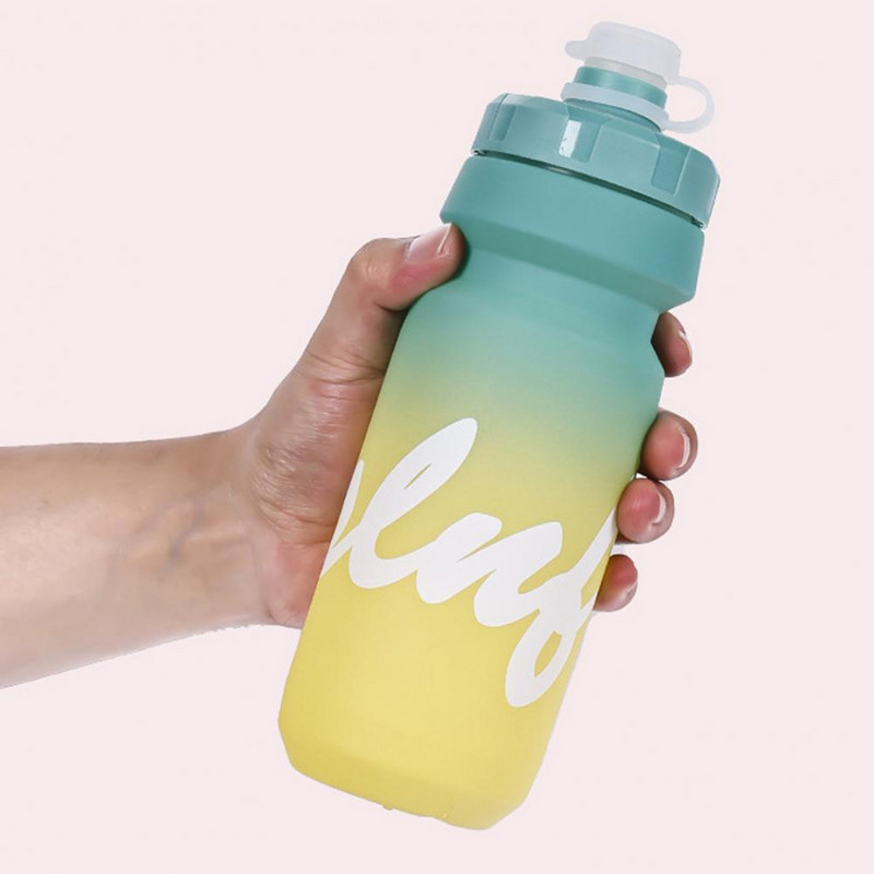 Suletud tilaga veepudel 650 ml lekkekindel rattaveepudel treeningu jaoks niisutamiseks Bpa vaba treeningpudel õues kasutamiseks