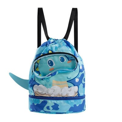 Детска анимационна чанта за плуване Водоустойчива за деца Дамски мокри сухи дрехи с обувки Очила Калъф за съхранение Спортна раница за басейн