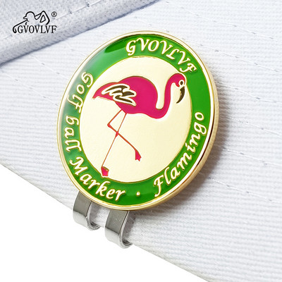 Golf Flamingo Ball Marker Kvapa za šešir s magnetskim markerom za lopticu Izdržljiva, jaka, uklonjiva, lako se pričvršćuje na golf kapu Premium darovi