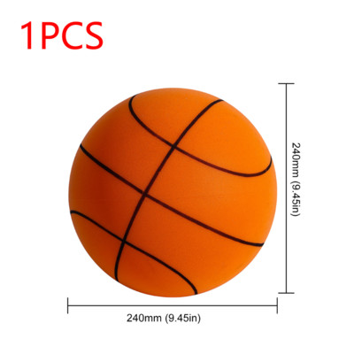1-5 ks skákajúcich nemých basketbalových loptičiek do interiéru s obručou, vysoko odolná ľahká penová basketbalová loptička 18/21/24 cm, darčeky pre deti