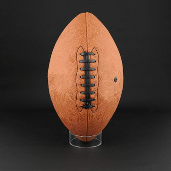 1 PC Στρογγυλή θήκη για μπάλα Οθόνη ποδοσφαίρου Ράγκμπι Μπόουλινγκ Βάσεις Ακρυλικές Βάσεις για Αθλητικές Μπάλες Ράφια Οθόνης Αποθήκευσης Μπάλας (Διαφανές)