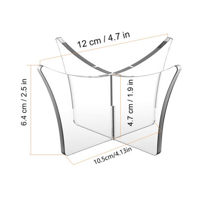1 db kerek labdatartó foci rögbi bowling kijelző állvány akril labdaállványok sportlabda tároló állványok (átlátszó)