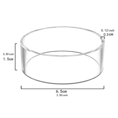 1 db kerek labdatartó foci rögbi bowling kijelző állvány akril labdaállványok sportlabda tároló állványok (átlátszó)