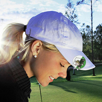Щипка за шапка с маркер за топка за голф Магнитни маркери за топка за голф за играч на голф Голф сцена Държач за маркер за голф със здрави подсилени магнити за