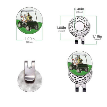 Κλιπ καπέλου μαρκαδόρου για μπάλα του γκολφ Μαγνητικές μαρκαδόροι για μπάλα γκολφ για σκηνή γκολφ Στήριγμα μαρκαδόρου γκολφ με ισχυρούς ενισχυμένους μαγνήτες για
