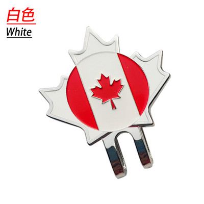 Marcator minge de golf cu steag canadian Clip magnetic pentru pălărie cadou de golf pentru tată frunze de arțar din Canada pentru minge de joc de golf de înaltă calitate nou 1 buc