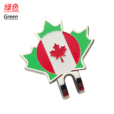 Marcator minge de golf cu steag canadian Clip magnetic pentru pălărie cadou de golf pentru tată frunze de arțar din Canada pentru minge de joc de golf de înaltă calitate nou 1 buc